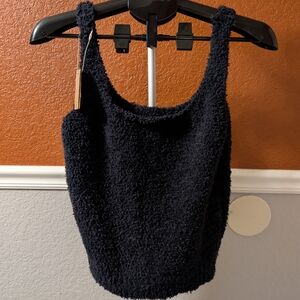 SKIMS Midnight Fuzzy Tank Top